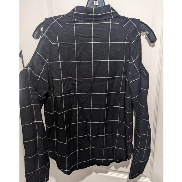 GENERATION Love | Maisie Plaid Cold-Shoulder Button Front Shirt - Picture 3 of 8
